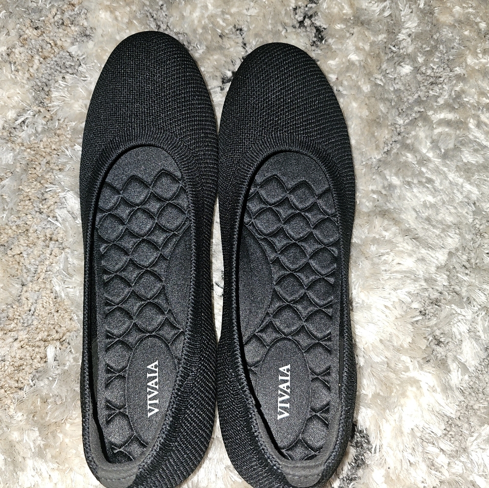 VIVAIA 'Claire' Classic Round Toe Flats Black BRAND NEW! Slipons Ballet 11/43 - Picture 7 of 7